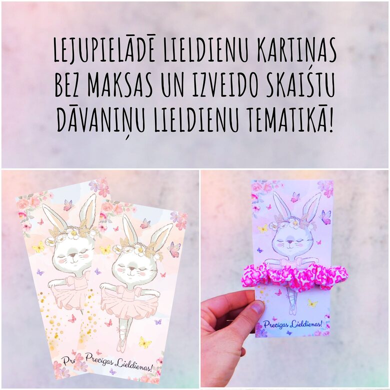 Lieldienu dāvanu kartiņas BEZ MAKSAS, Digitāls PDF un JPG fails